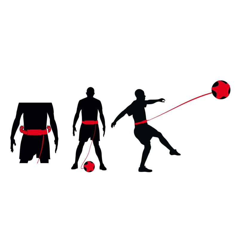 Avento Football ferdighetstrener svart og rød