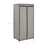 Garderobeskap 2 stk grå 75x50x160 cm