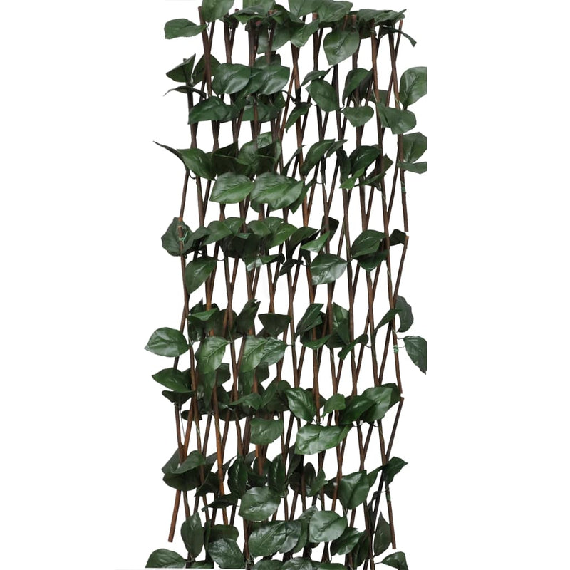 Espaliergjerder selje med kunstige blader 5 stk 180x30 cm