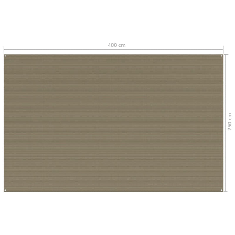 Teltteppe 250x400 cm gråbrun
