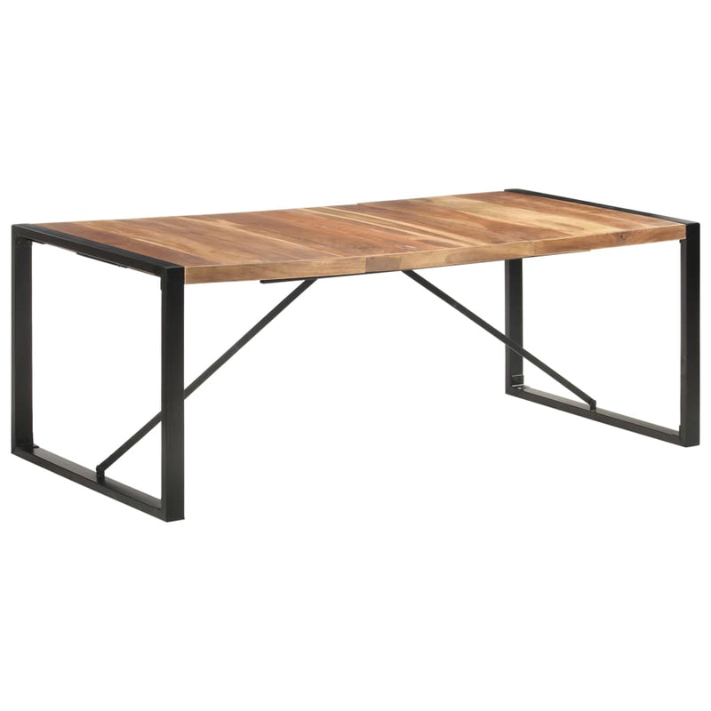 Spisebord 200x100x75 cm heltre med indisk rosentre finish