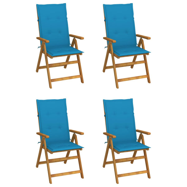Hagelenestoler 4 stk med puter heltre akasie