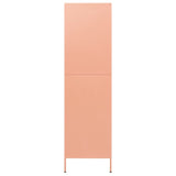 Garderobe rosa 90x50x180 cm stål