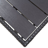 Hagebord svart 120x70x66 cm polyrotting