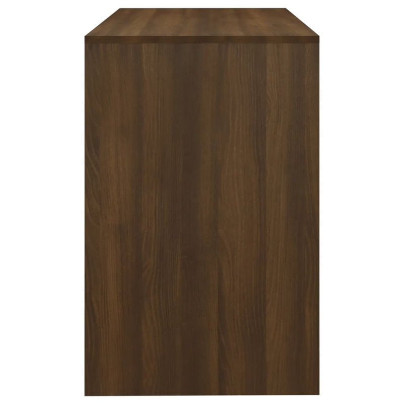 Skrivebord brun eik 101x50x76,5 cm sponplate