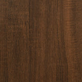 Garderobe brun eik 80x52x180 cm konstruert tre