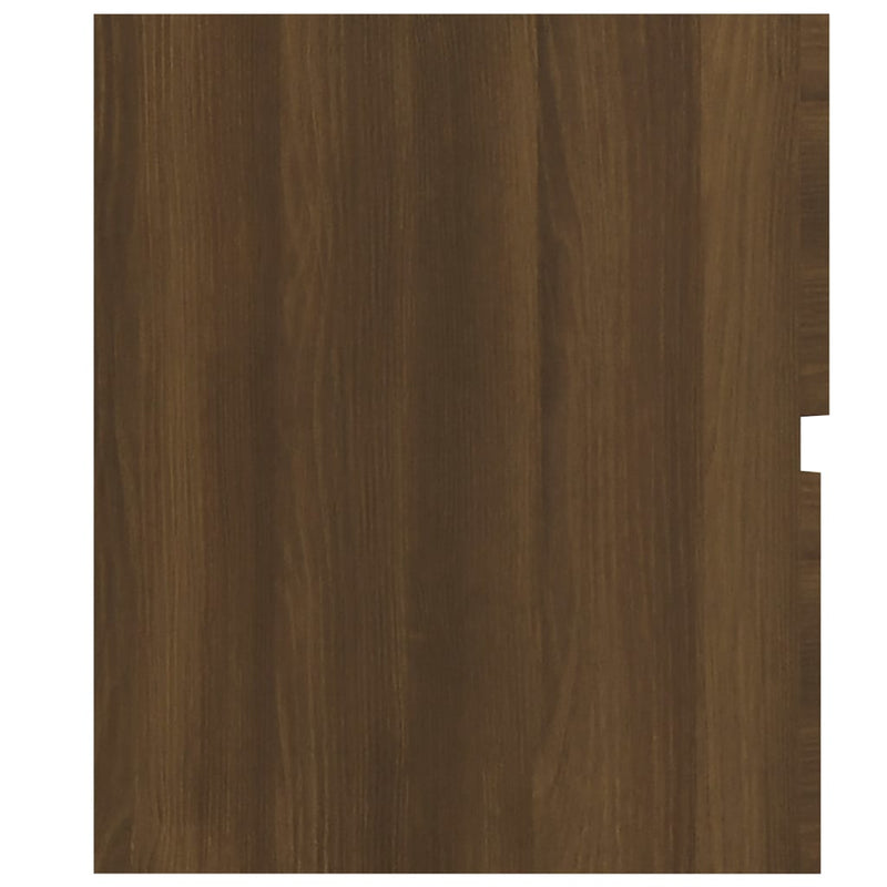 Servantskap brun eik 80x38,5x45 cm konstruert tre