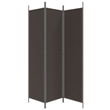 Romdeler 3 paneler brun 150x200 cm stoff
