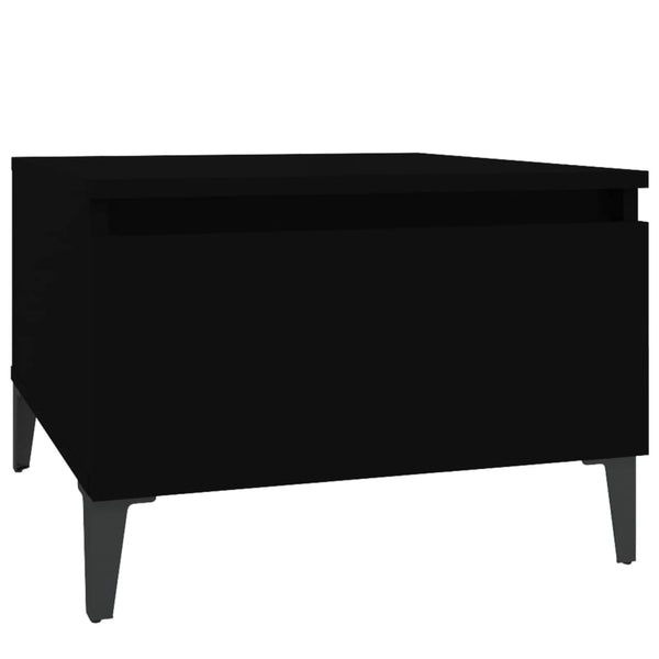 Sidebord svart 50x46x35 cm konstruert tre