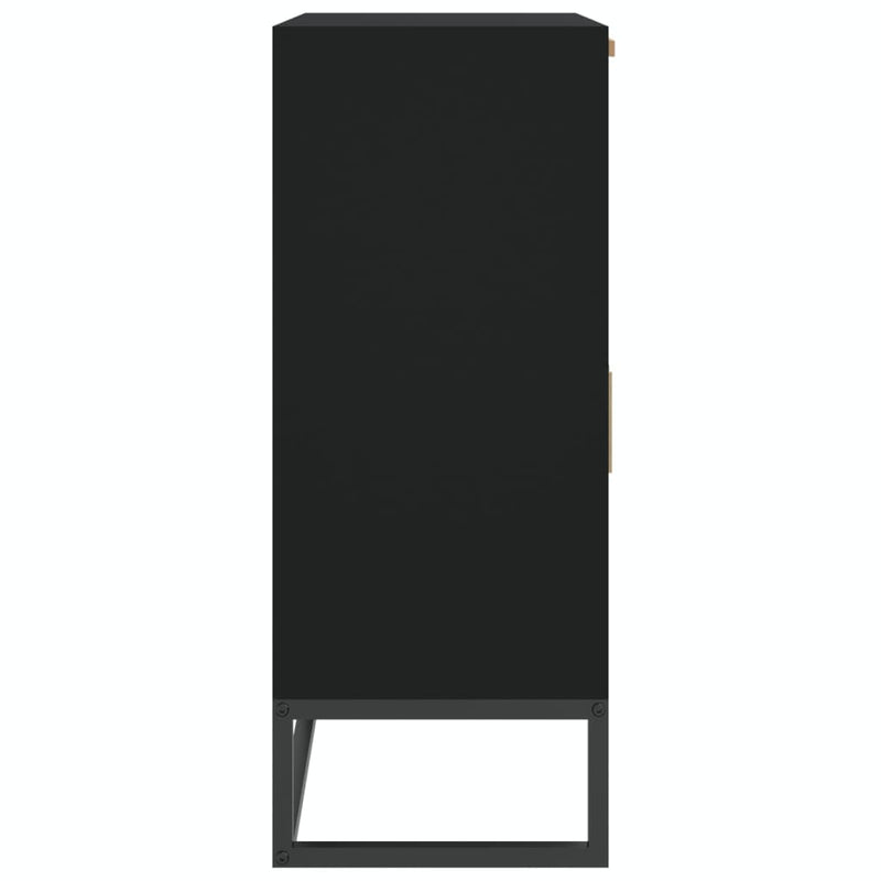 Skjenk svart 60x30x75 cm konstruert tre