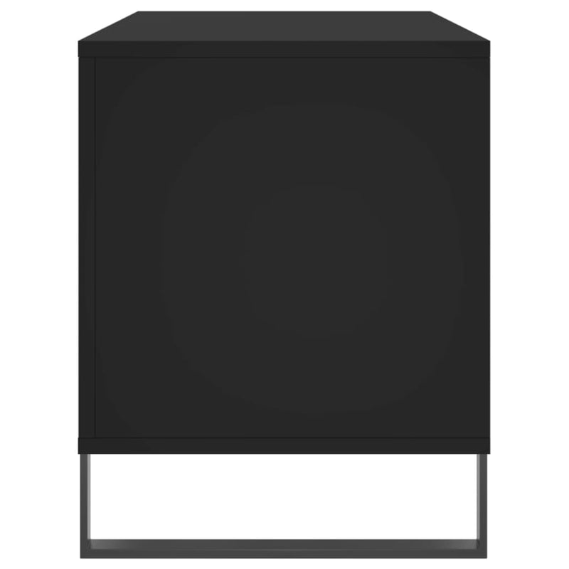 Hifi-benk svart 100x38x48 cm konstruert tre