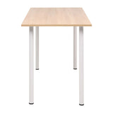 Spisebord 120x60x73 cm eik og hvit