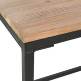 Enkelt skrivebord heltre edelgran og stål 100x50x76 cm
