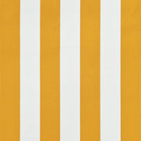 Uttrekkbar markise 300x150 cm gul og hvit