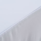Elastisk bordduk med skjørt 2 stk 120x60,5x74 cm hvit