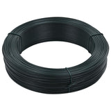 Gjerdetråd 250 m 1,4/2 mm stål svartaktig grønn