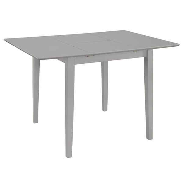Uttrekkbart spisebord grå (80-120)x80x74 cm MDF