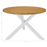 Spisebord hvit 120x75 cm MDF