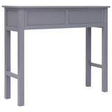 Konsollbord grå 90x30x77 cm tre