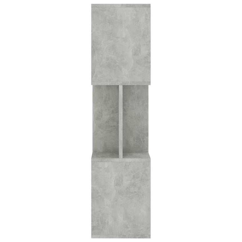 Bokhylle/Romdeler betonggrå 80x24x96 cm sponplate