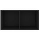 Oppbevaringsboks LP svart 71x34x36 cm konstruert tre