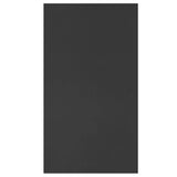 Bokhylle/skjenk svart 50x25x80 cm sponplate