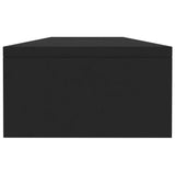 Skjermstativ svart 100x24x13 cm sponplate