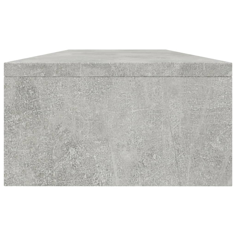 Skjermstativ betonggrå 100x24x13 cm sponplate