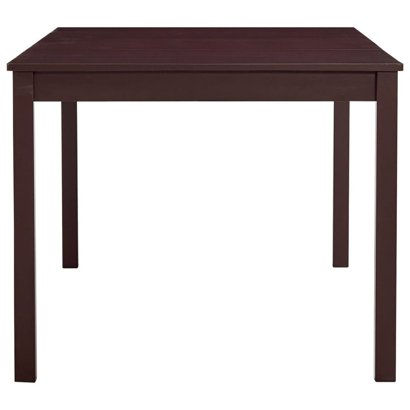 Spisebord mørkebrun 180x90x73 cm furu