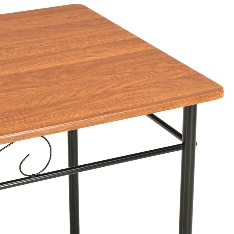 Spisebord brun 120x70x75 cm MDF