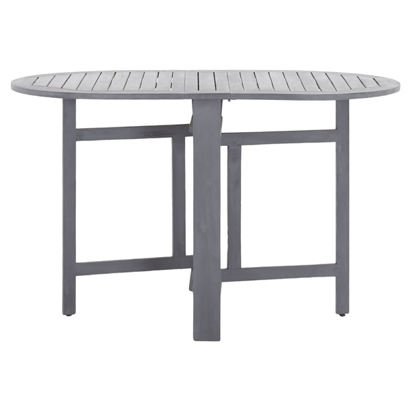 Hagebord grå 120x70x74 cm heltre akasie