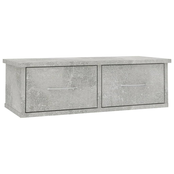 Veggskuff betonggrå 60x26x18,5 cm sponplate
