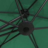 Parasoll med stålstang 300 cm grønn