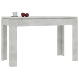 Spisebord betonggrå 120x60x76 cm sponplate