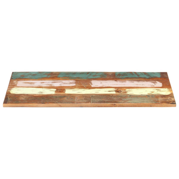 Rektangulær bordplate 60x100 cm 25-27 mm gjenvunnet heltre