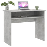 Skrivebord betonggrå 90x50x74 cm sponplate