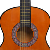 Klassisk gitar sett for nybegynnere og barn 8 deler 3/4 36"