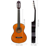 Klassisk gitar for nybegynnere og barn 1/2 34" lind