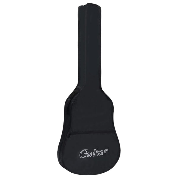 Gitarveske for 4/4 klassisk gitar svart 100x37 cm stoff