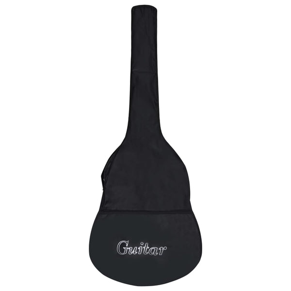 Gitarveske for 4/4 klassisk gitar svart 100x37 cm stoff