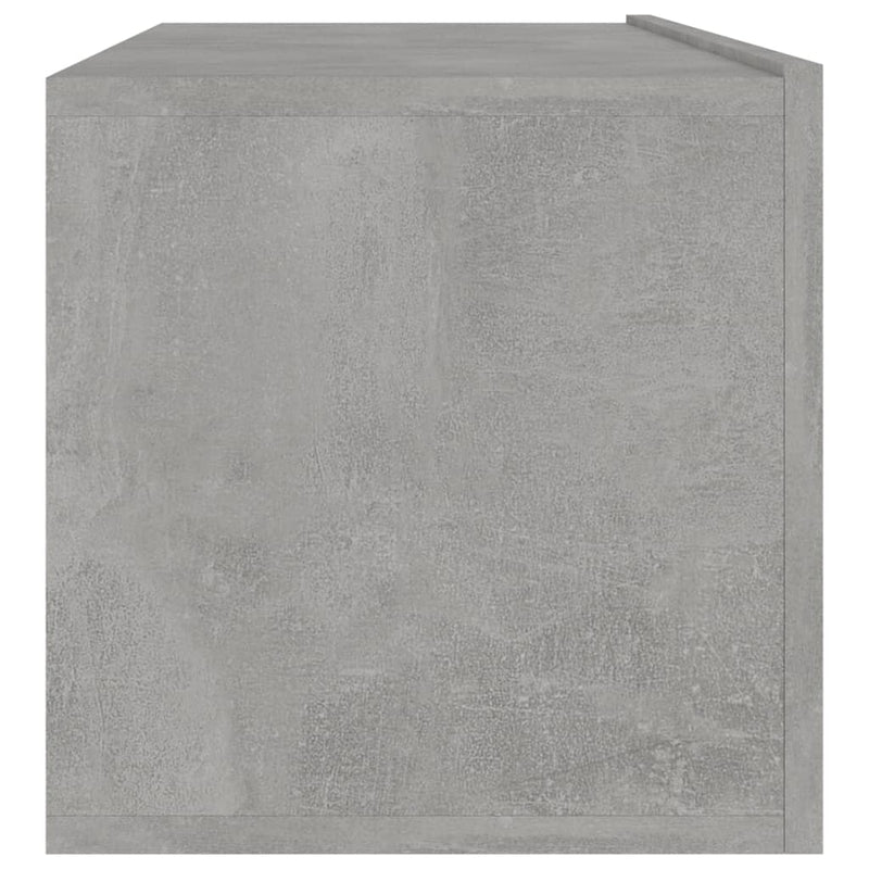 TV-benk betonggrå 100x30x30 cm sponplate