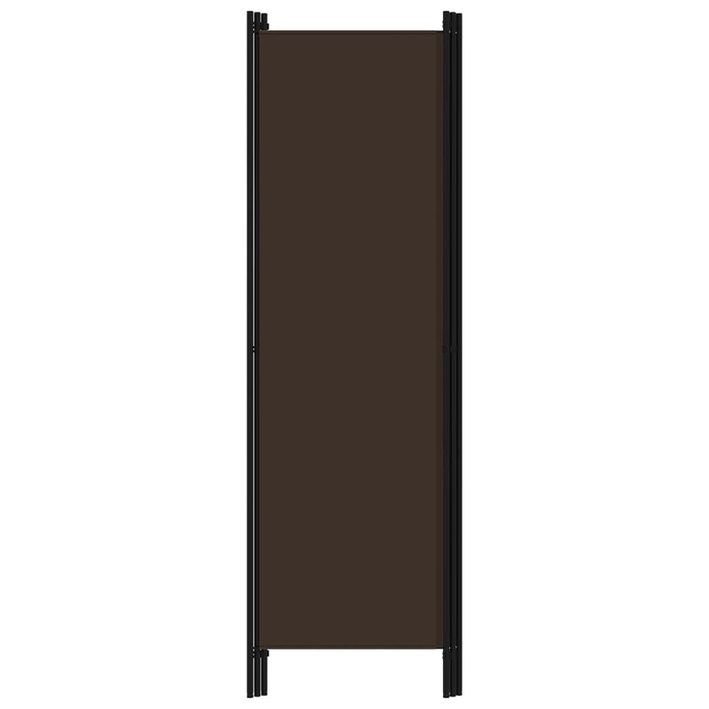 Romdeler 3 paneler brun 150x180 cm