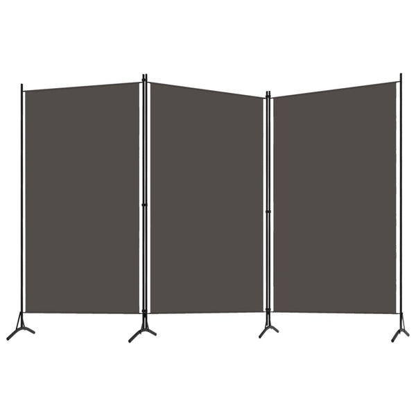 Romdeler 3 paneler antrasitt 260x180 cm