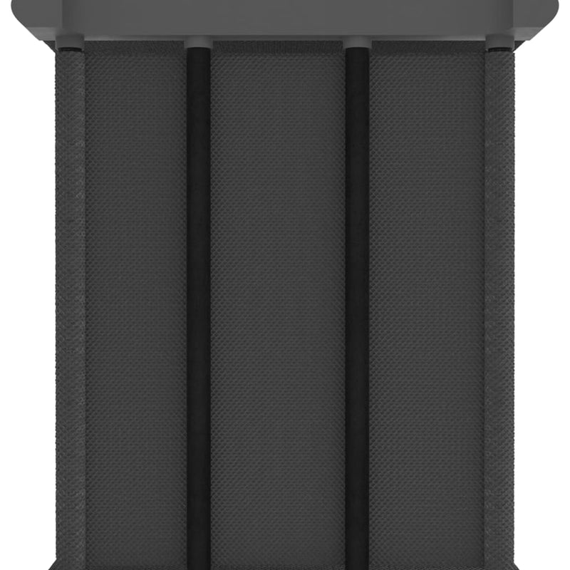 Displayhylle med 5 kuber grå 103x30x72,5 cm stoff