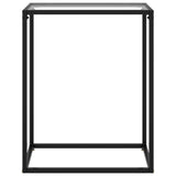 Konsollbord gjennomsiktig 60x35x75 cm herdet glass