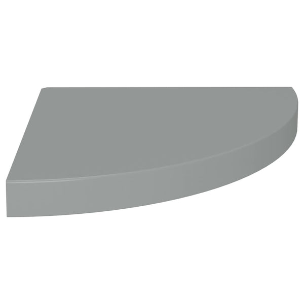 Flytende vegghylle grå 35x35x3,8 cm MDF