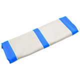 Oppblåsbar gymnastikkmatte med pumpe 60x100x15 cm PVC blå