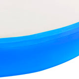 Oppblåsbar gymnastikkmatte med pumpe 100x100x10 cm PVC blå