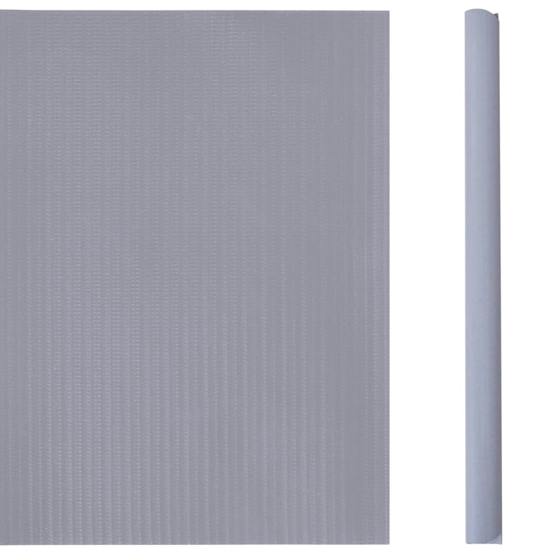 Hageskjerm PVC 35x0,19 m matt lysegrå