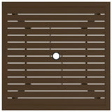 Hagebord brun 81,5x81,5x72 cm stål